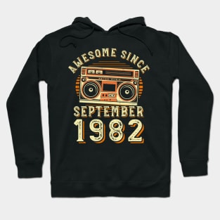 Funny Birthday Quote, Awesome Since September 1982, Cool Birthday Hoodie